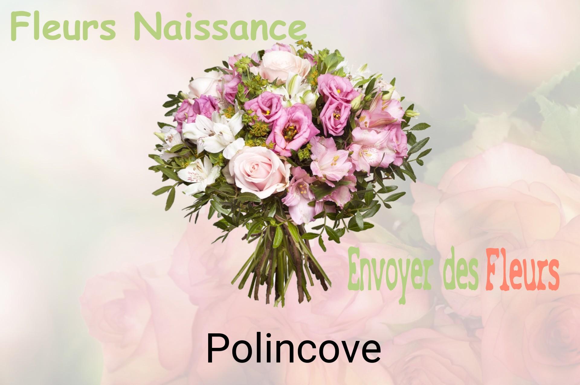 Bouquet de fleurs de naissance livré à Polincove